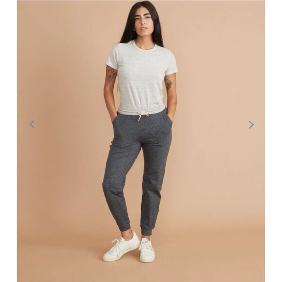 Marine Layer Liz Sport jogger dark heather grey size XS drawstring womens new - Picture 13 of 14